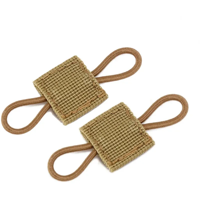 CLUSGO 2pcs Tactical Molle Backpack Buckle PTT Fixed Strap for Hunting and Outdoor Use