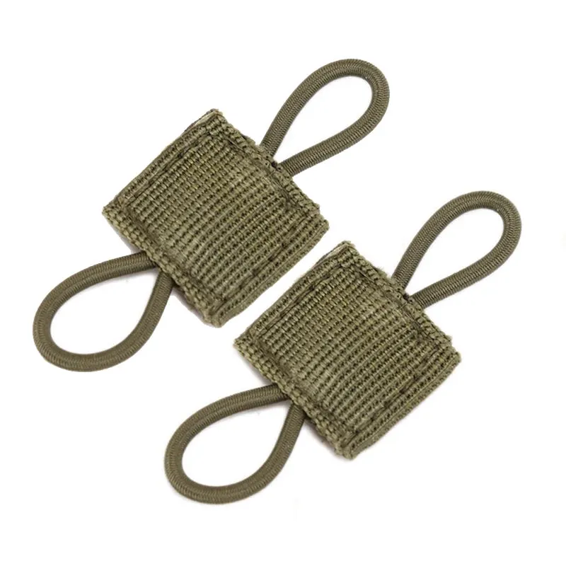 CLUSGO 2pcs Tactical Molle Backpack Buckle PTT Fixed Strap for Hunting and Outdoor Use