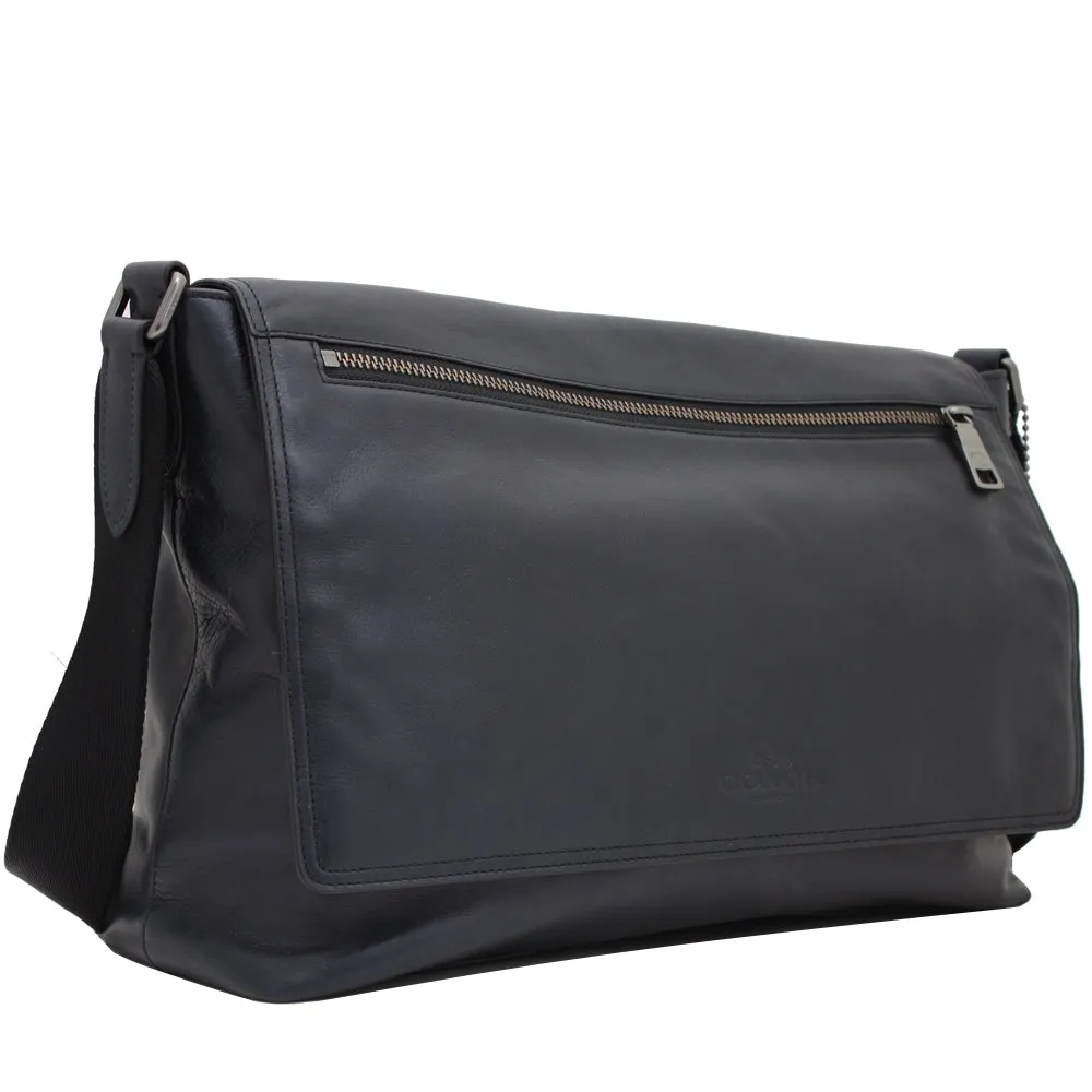 Coach 71642 Men's Sullivan Messenger Bag in Sport Calf Leather- Midnight