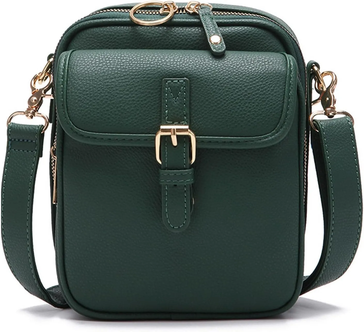 Collaboraten1 Crossbody Leather Bag,Tojoyride Anti Theft Shoulder Bags, Large Capacity Vintage Messenger Bag with Card Slots