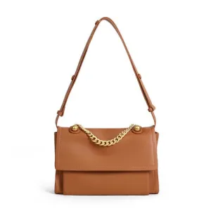 Convertible Chain Genuine Leather Messenger Bag