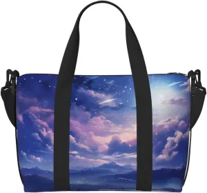 Cosmic Starry Sky Travel Bag, Space Nebula Weekender Overnight Bag, Shoulder Travel Duffel Bag Carry On Gym Bag for Women Men