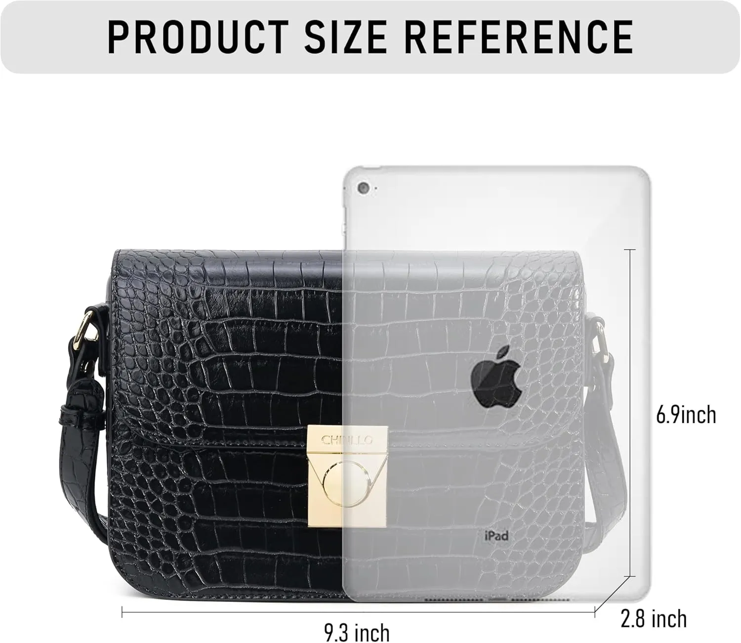 Crossbody Bag Shoulder Satchel Purse for Women, Triple Pocket Bag PU Leather Messenger Bag Flap Evening Bag
