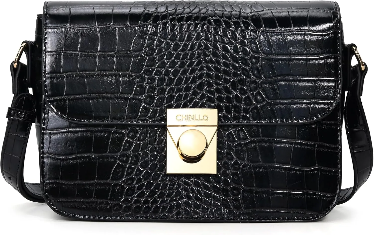 Crossbody Bag Shoulder Satchel Purse for Women, Triple Pocket Bag PU Leather Messenger Bag Flap Evening Bag