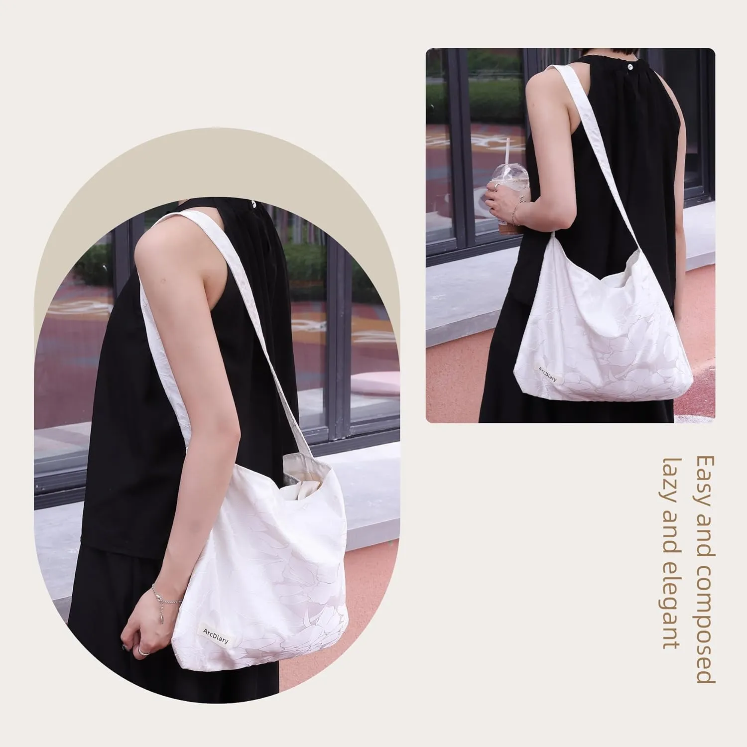 Crossbody Bags for Women trendy, Large Capacity Messenger Bag, Casual Shoulder Tote Handbags with Adjustable Strap