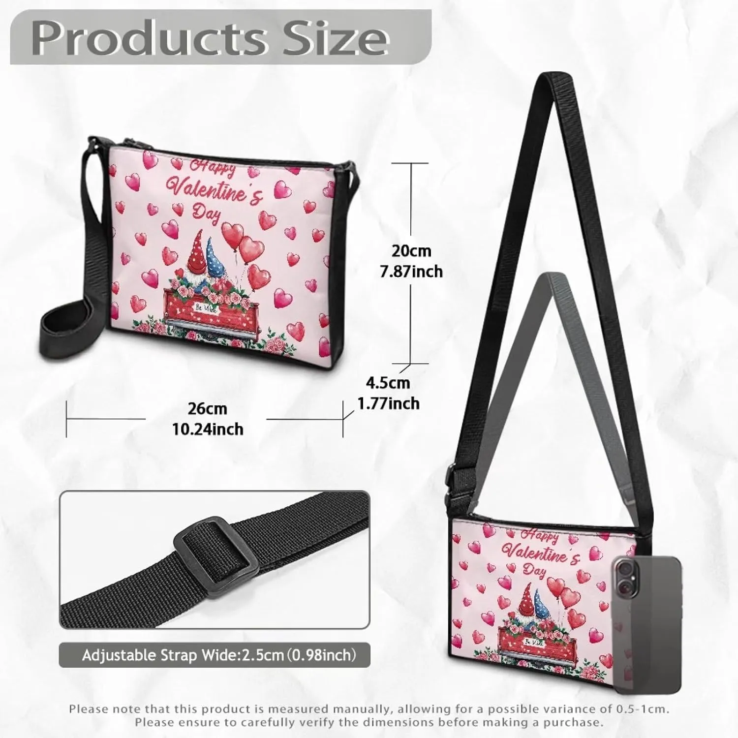 Crossbody Sling Shoulder Bag Men Women Small Crossbody Bag Casual Trendy Cellphone Bag Wallet Travel Sports Pack