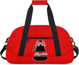 Custom Cheer Duffel Bags, Personalized Dance Sport Bags with Name, Customized Cheerleader Travel Bag Overnight Weekender Bags, Coral Red A Gymnastics Gifts