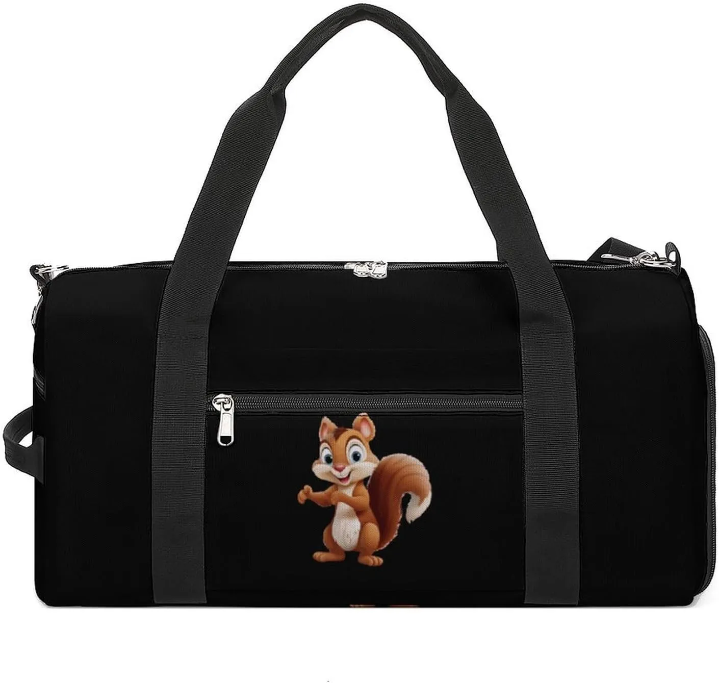 Cute Chipmunk Gym Bag Travel Duffel Bag Sports Tote Bag Workout Bag Weekender Bag for Women Men