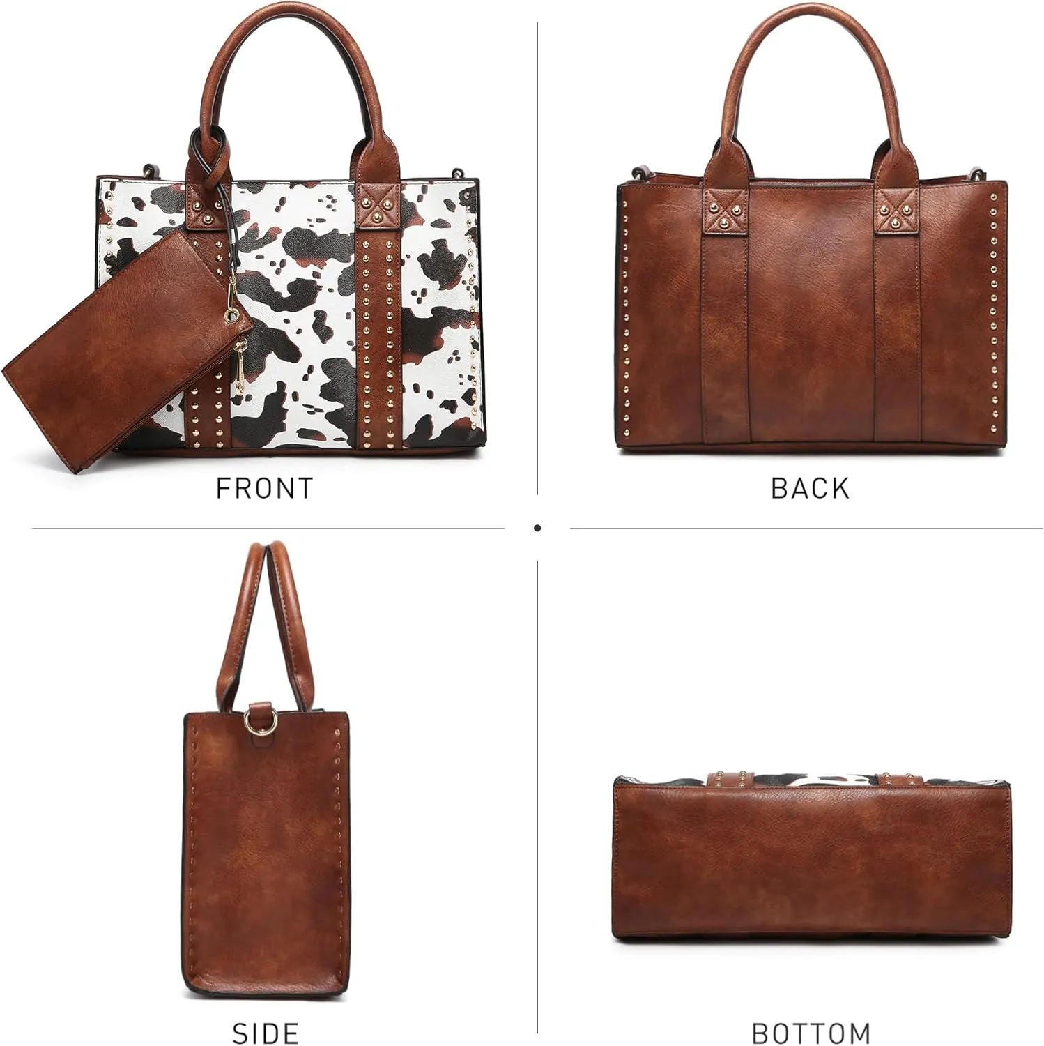 Dasein Purses Handbags for Women Tote Wallet Set Top Handle Satchel Shoulder Hobo Bag 3pcs