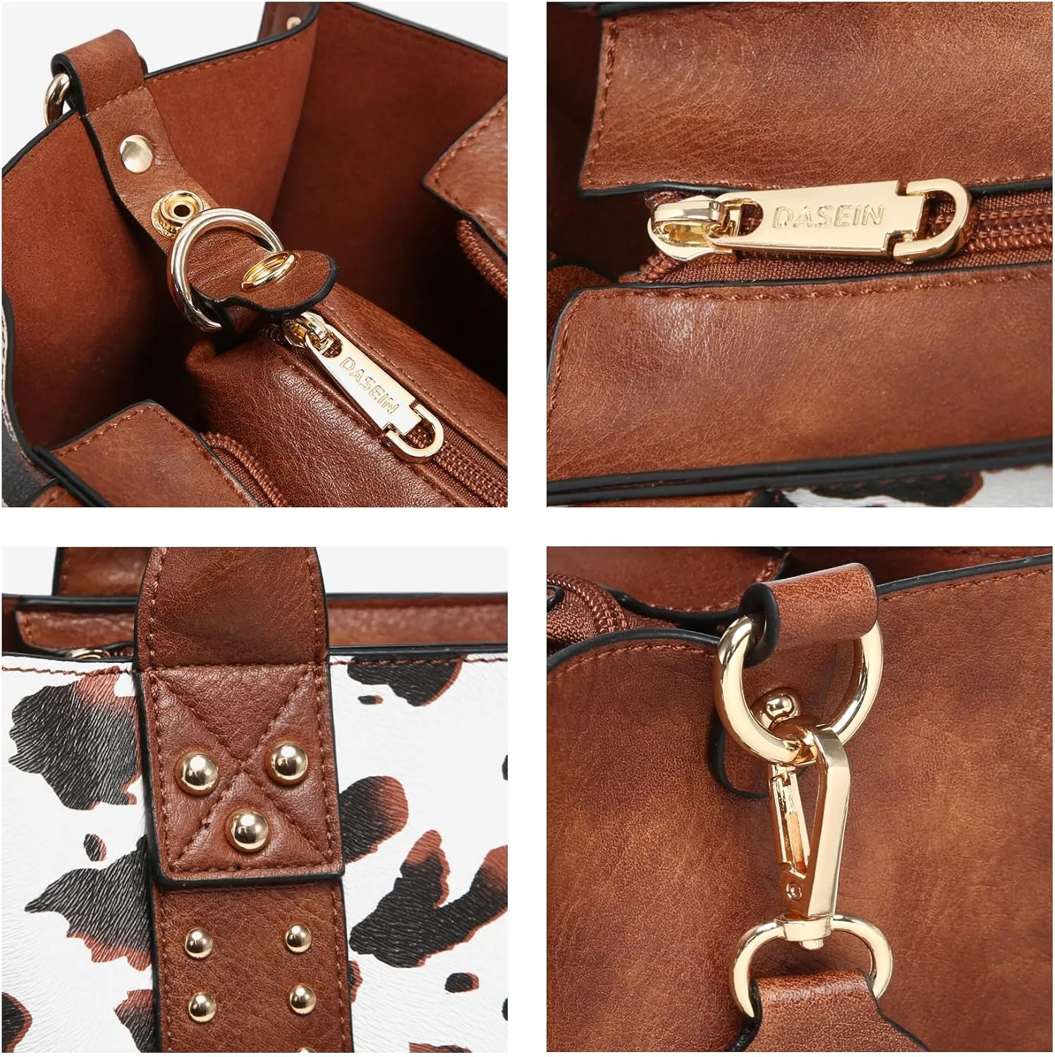 Dasein Purses Handbags for Women Tote Wallet Set Top Handle Satchel Shoulder Hobo Bag 3pcs