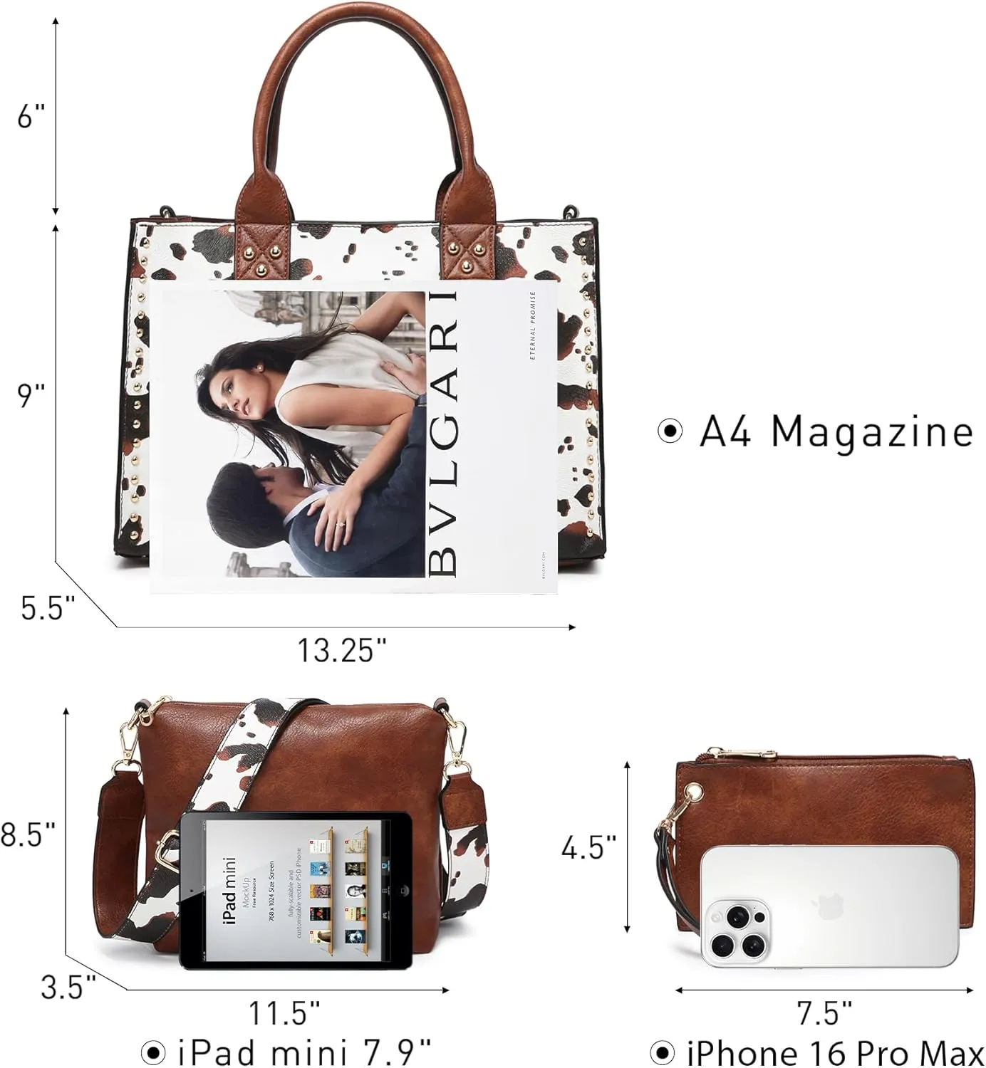 Dasein Purses Handbags for Women Tote Wallet Set Top Handle Satchel Shoulder Hobo Bag 3pcs