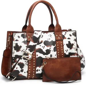 Dasein Purses Handbags for Women Tote Wallet Set Top Handle Satchel Shoulder Hobo Bag 3pcs