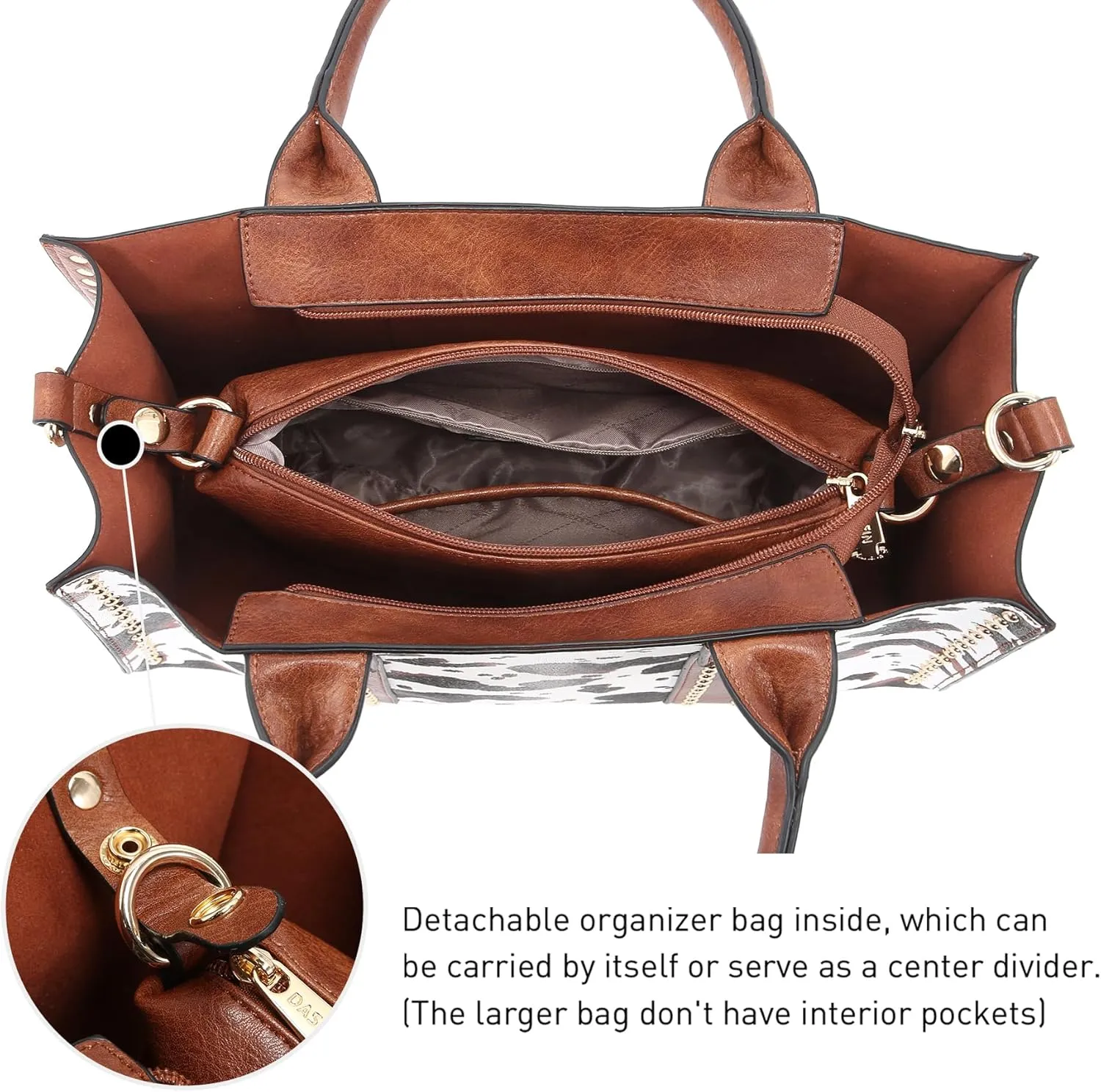 Dasein Purses Handbags for Women Tote Wallet Set Top Handle Satchel Shoulder Hobo Bag 3pcs