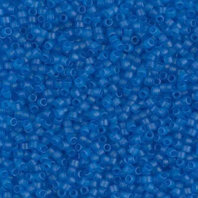 DB 787, Aquamarine Transparent Matte Dyed - Miyuki Delica Beads - Size 11 - 5 grams - Japanese Cylinder Seed Beads - Retail & Wholesale