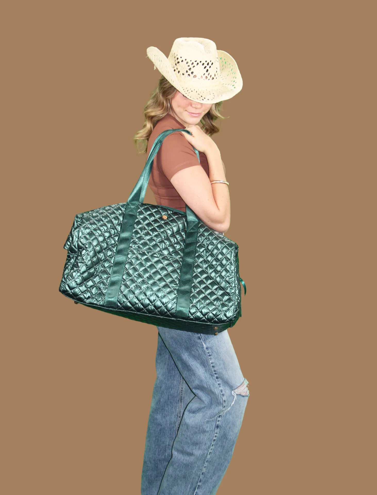 Debbie Diamond Weekender Glossy Pine