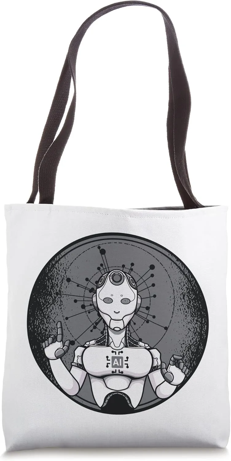 Deep Machine Cognitive Computing - Artificial Intelligence Tote Bag