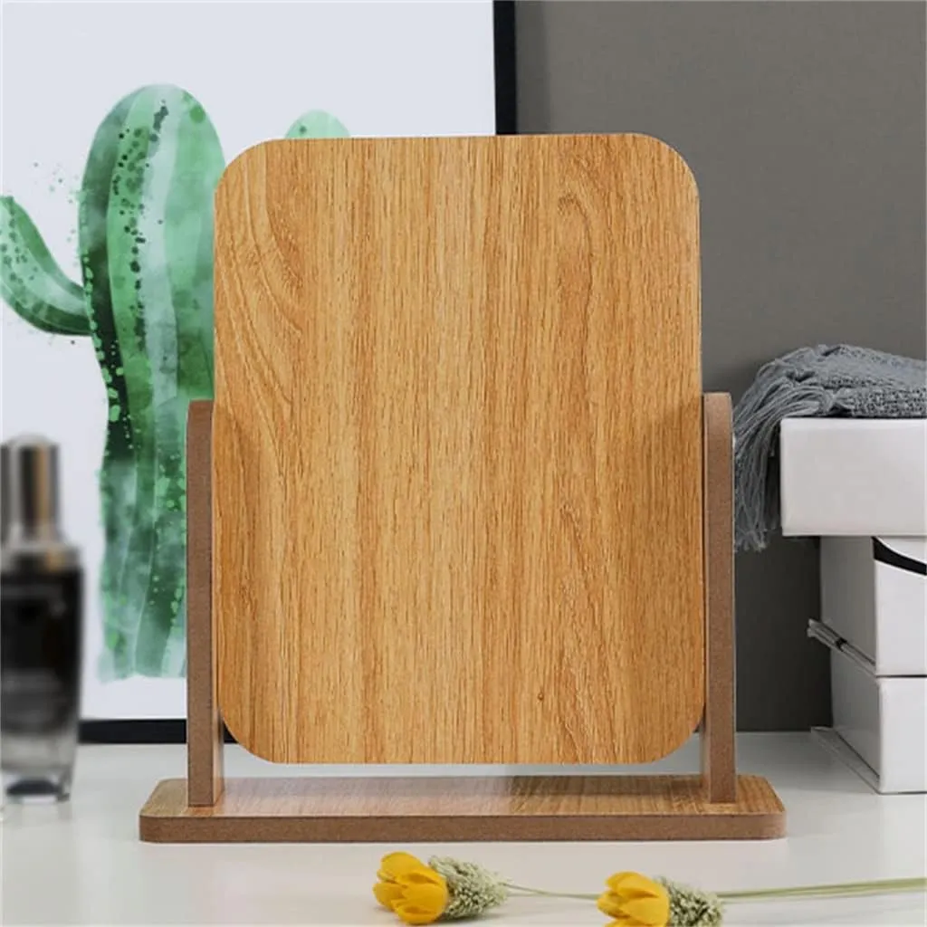 Desktop makeup mirrors high-definition single sided dressing mirrors beauty mirrors student dormitory desktop mirrors(18.1 * 20.6cm)
