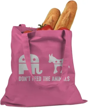 Don’t Feed the Animals Cotton Canvas Tote Bag