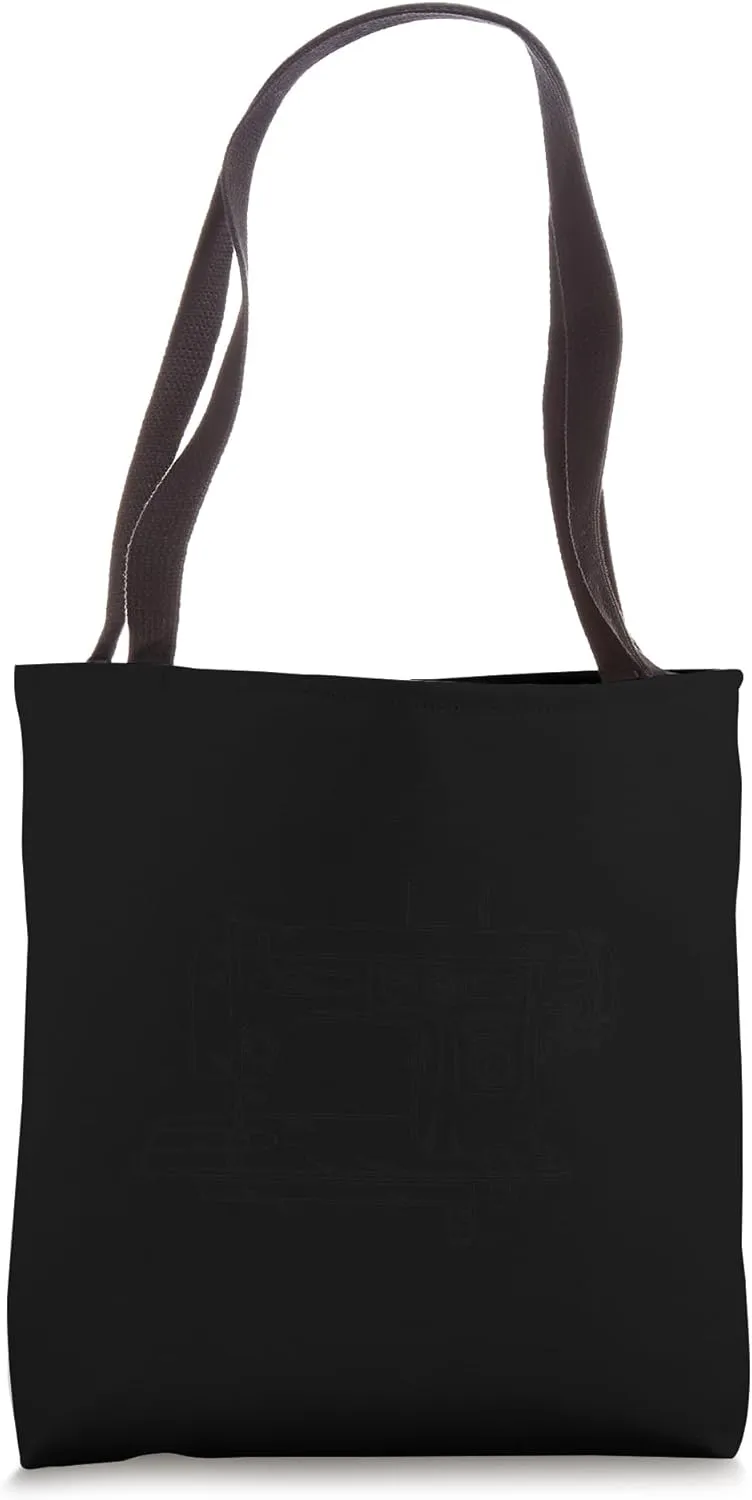 Drive Fast Barefoot Needle Yarn Sewing Quilting Knitting Tote Bag