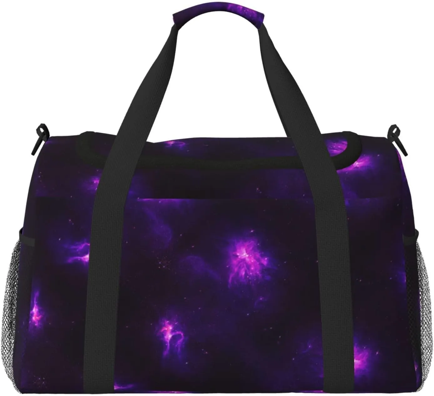 Duffle Bag For Travel Nebula Galaxy Purple Travel Bag Carry On Bag For Womens Mens Gym Weekender Overnight Trips