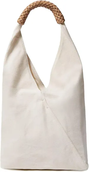 Durable Canvas Hobo Bag for Women Eco-Friendly Spacious Shoulder Handbag Lightweight Slouchy Underarm Tote Mothers Day Gift