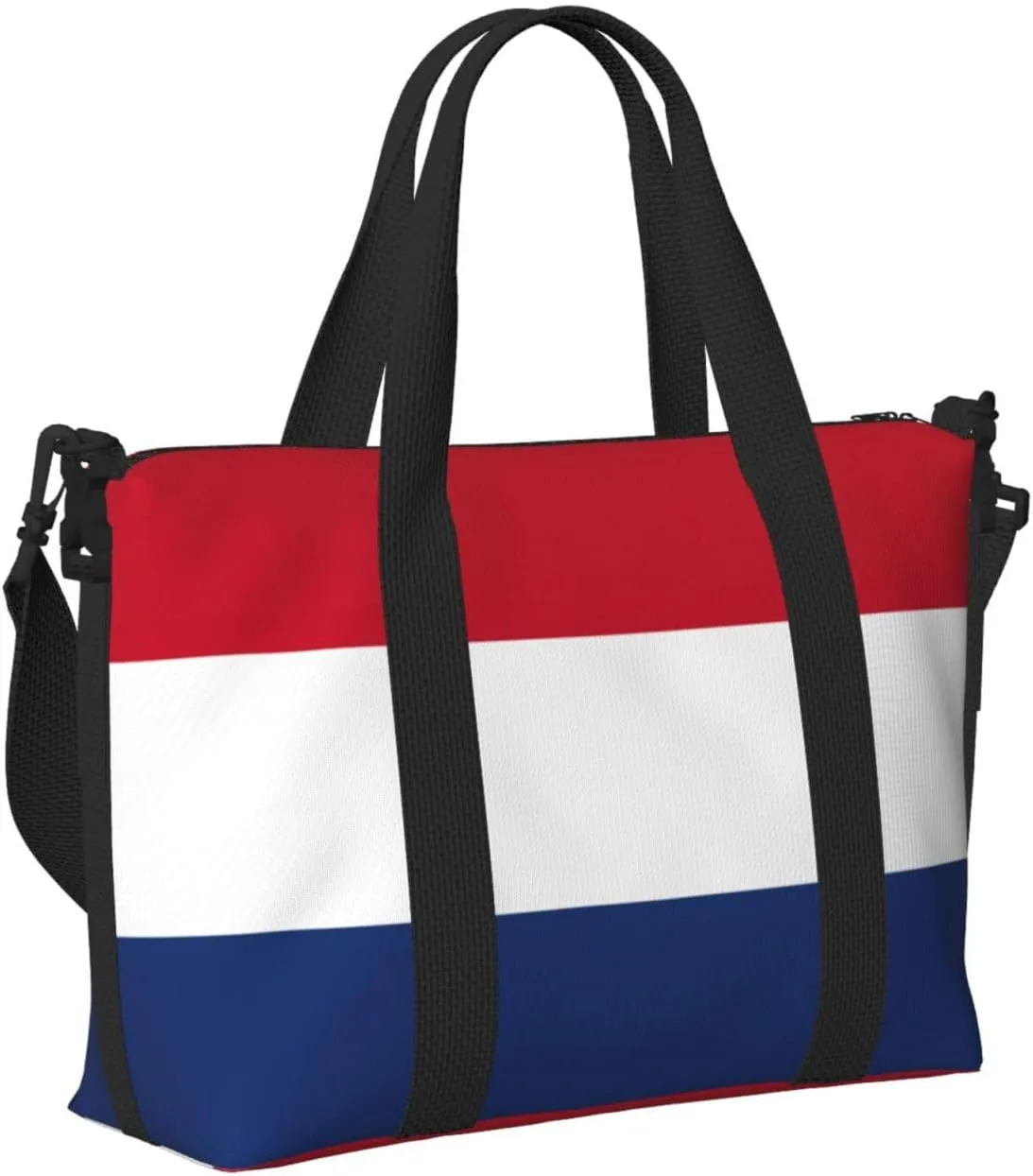 Dutch Flag Small Duffel Bag Foldable Travel Bag Weekender Bag Overnight Gym Hospital Bags For Women&Men