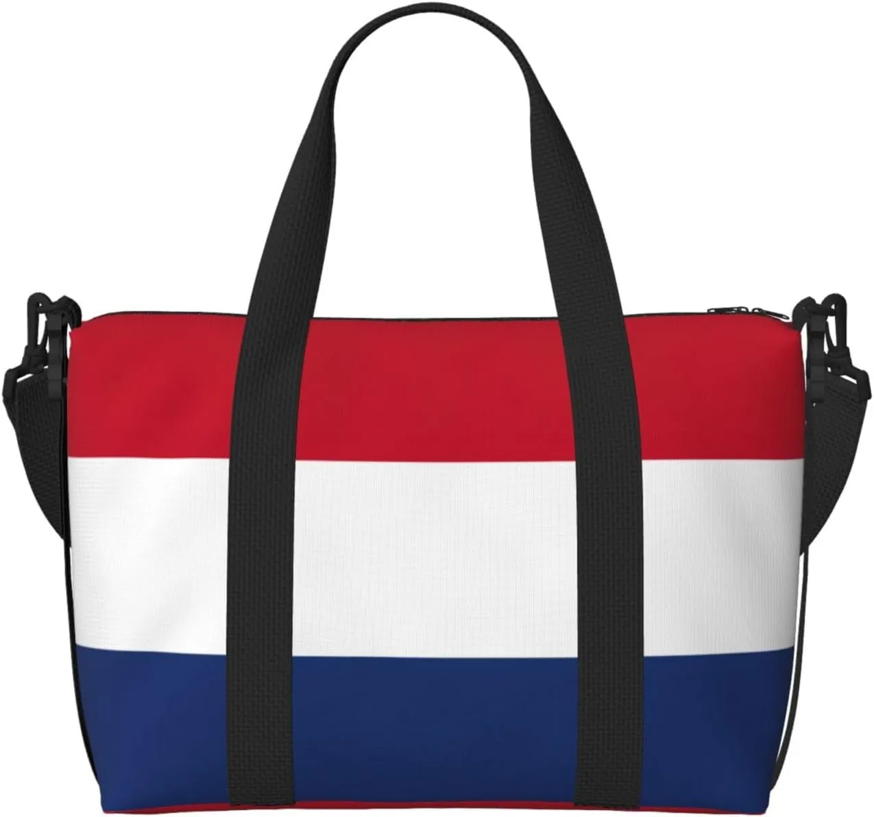Dutch Flag Small Duffel Bag Foldable Travel Bag Weekender Bag Overnight Gym Hospital Bags For Women&Men