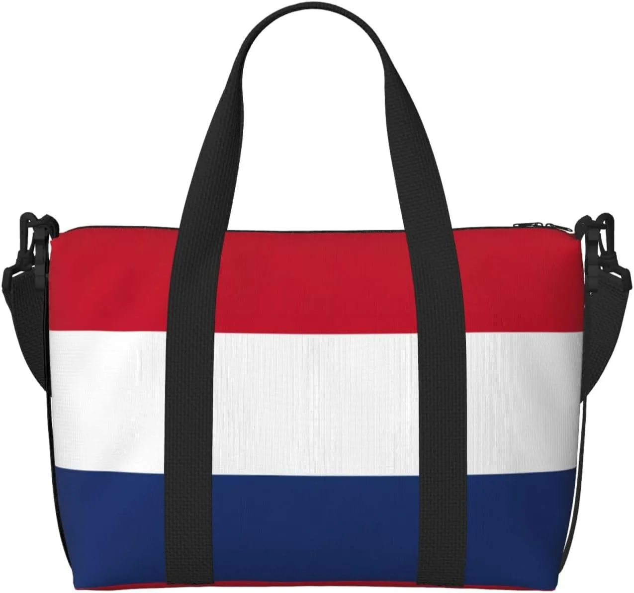 Dutch Flag Small Duffel Bag Foldable Travel Bag Weekender Bag Overnight Gym Hospital Bags For Women&Men