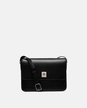 Easy Bally Messenger Bag In Black Leather