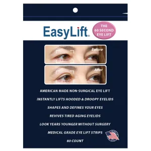 EasyLift The Original 60 Second Eye Lift - As Seen On TV - Lab Tested for Everyday Use - Made In America (Transparent, 80 Count)