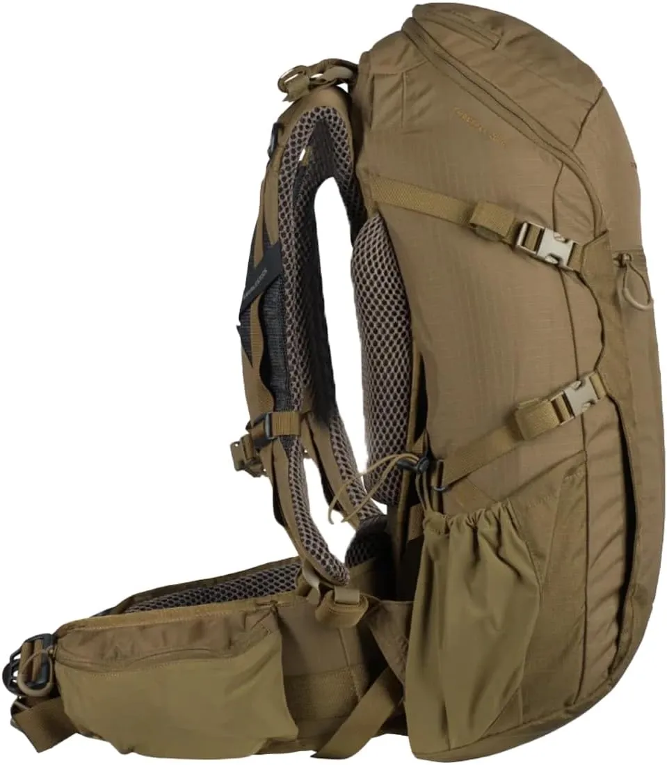 Eberlestock Freefall 2000 Pack, Tactical Backpack for Missions and Law Enforcement, Heavy Duty Outdoor Bag, 32L Volume, Dry Earth