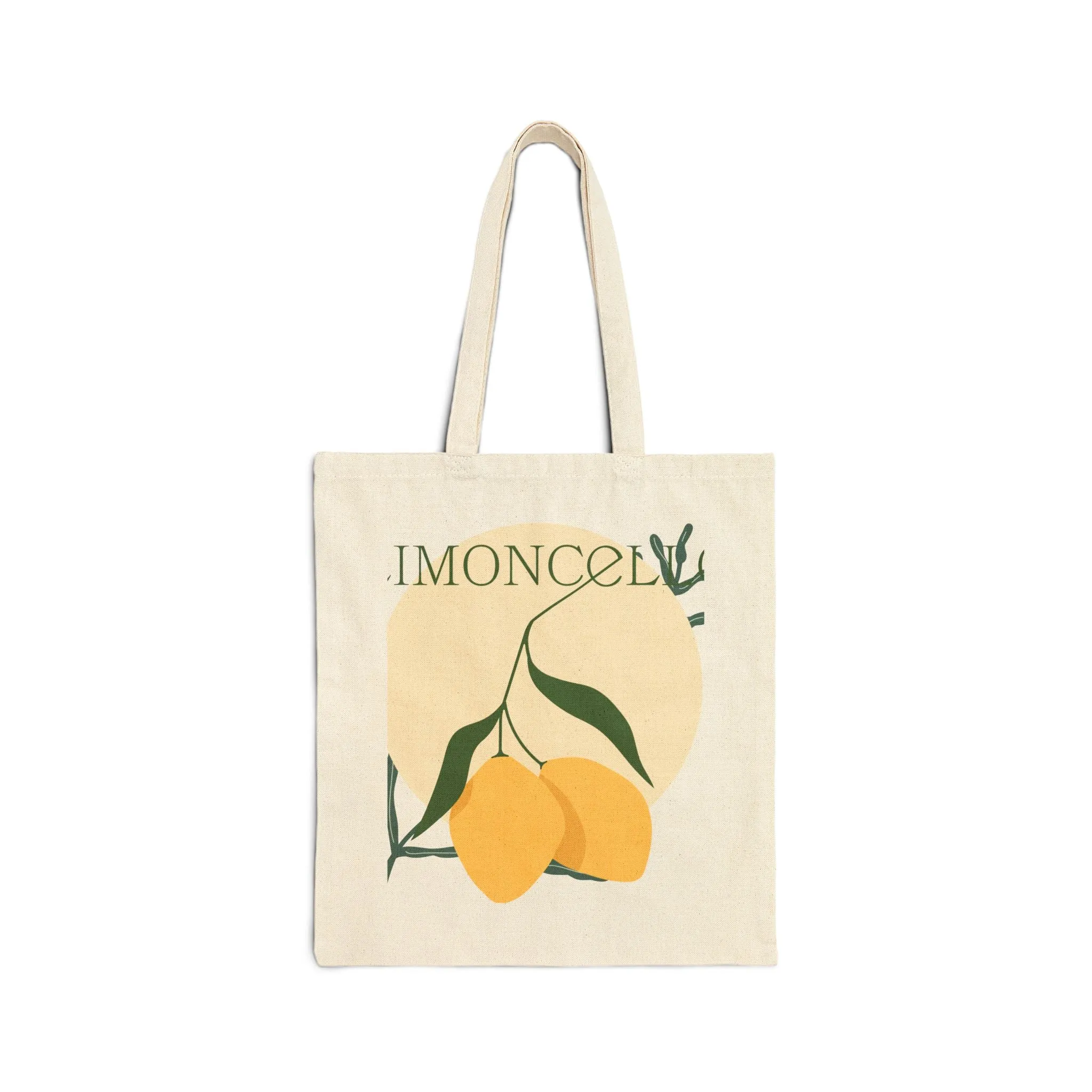 Eco-Friendly Cotton Canvas Tote Bag with Botanical Design - Perfect for Shopping and Everyday Use