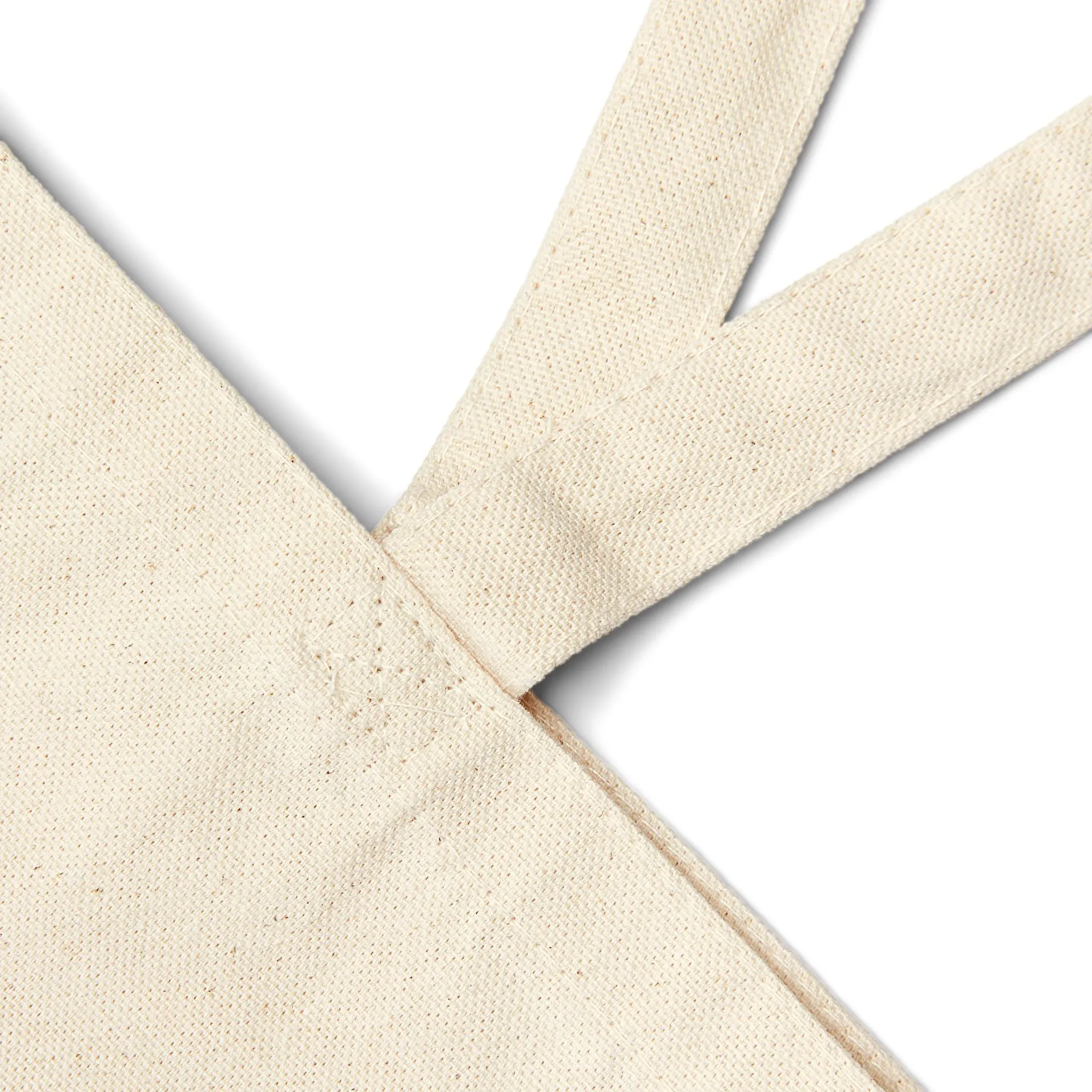 Eco-Message  "Not Plastic" Cotton Canvas Tote Bag, BLUE