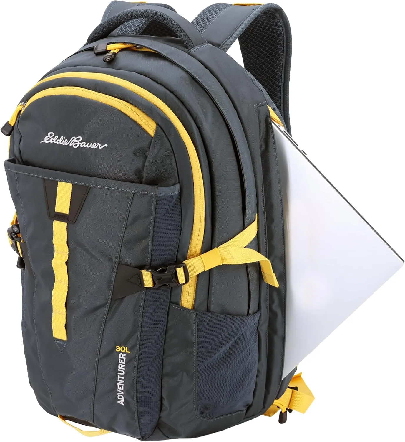Eddie Bauer Backpack with Organization Compartments and Hydration/Laptop Compatible Sleeve, Adventurer-Storm, 30L