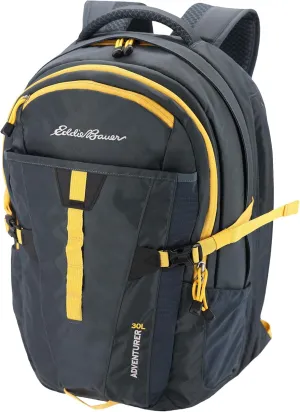 Eddie Bauer Backpack with Organization Compartments and Hydration/Laptop Compatible Sleeve, Adventurer-Storm, 30L