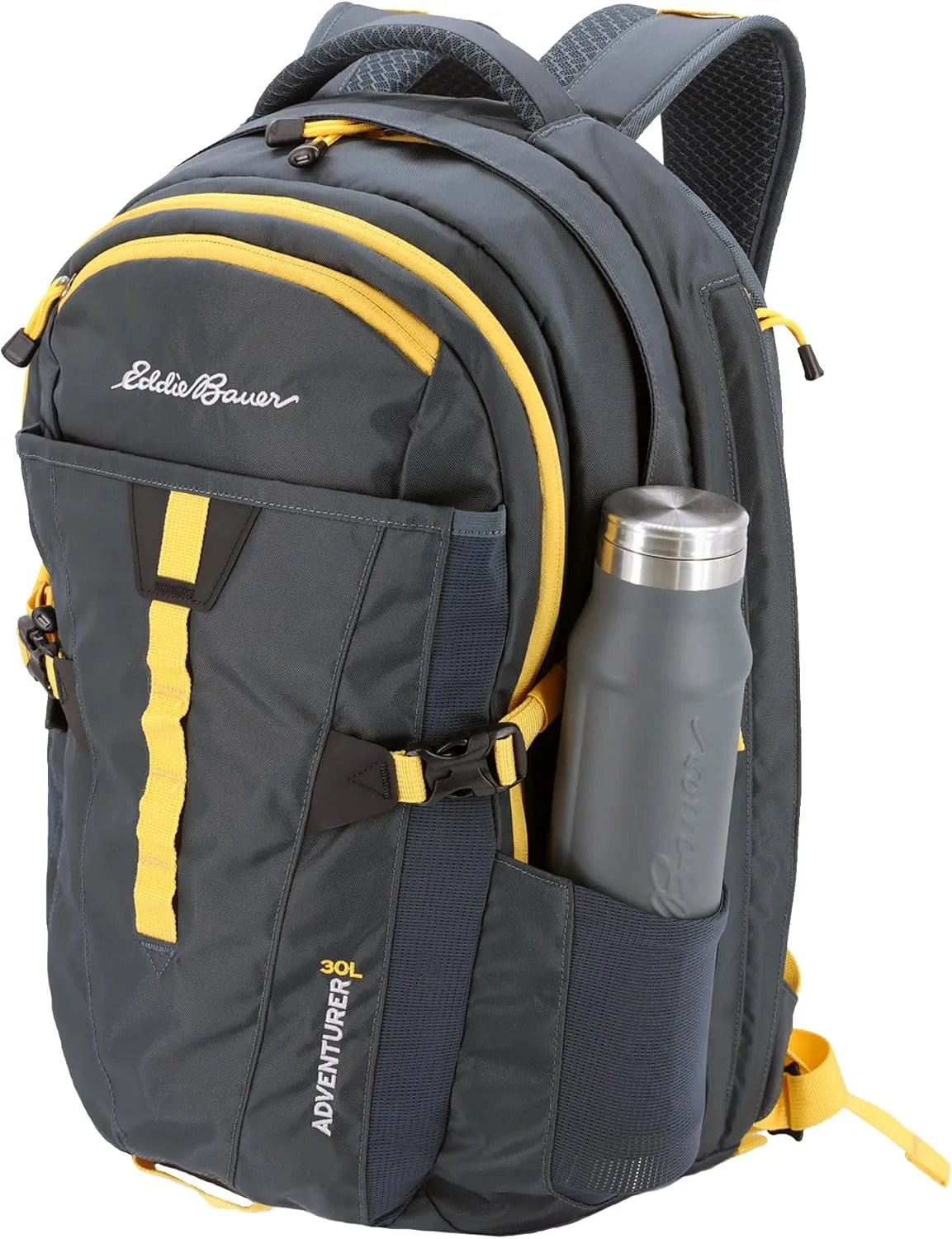 Eddie Bauer Backpack with Organization Compartments and Hydration/Laptop Compatible Sleeve, Adventurer-Storm, 30L
