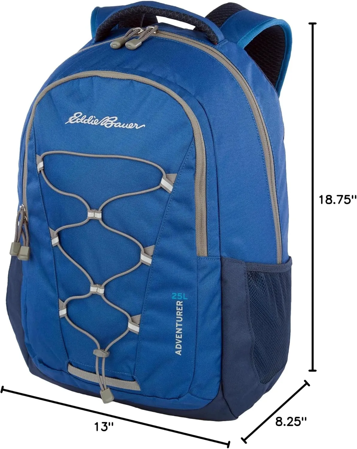 Eddie Bauer Backpack with Organization Compartments and Hydration/Laptop Compatible Sleeve, Adventurer-True Blue, 25L