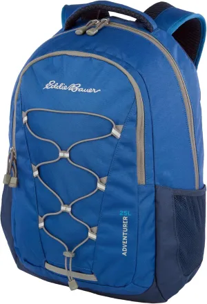 Eddie Bauer Backpack with Organization Compartments and Hydration/Laptop Compatible Sleeve, Adventurer-True Blue, 25L