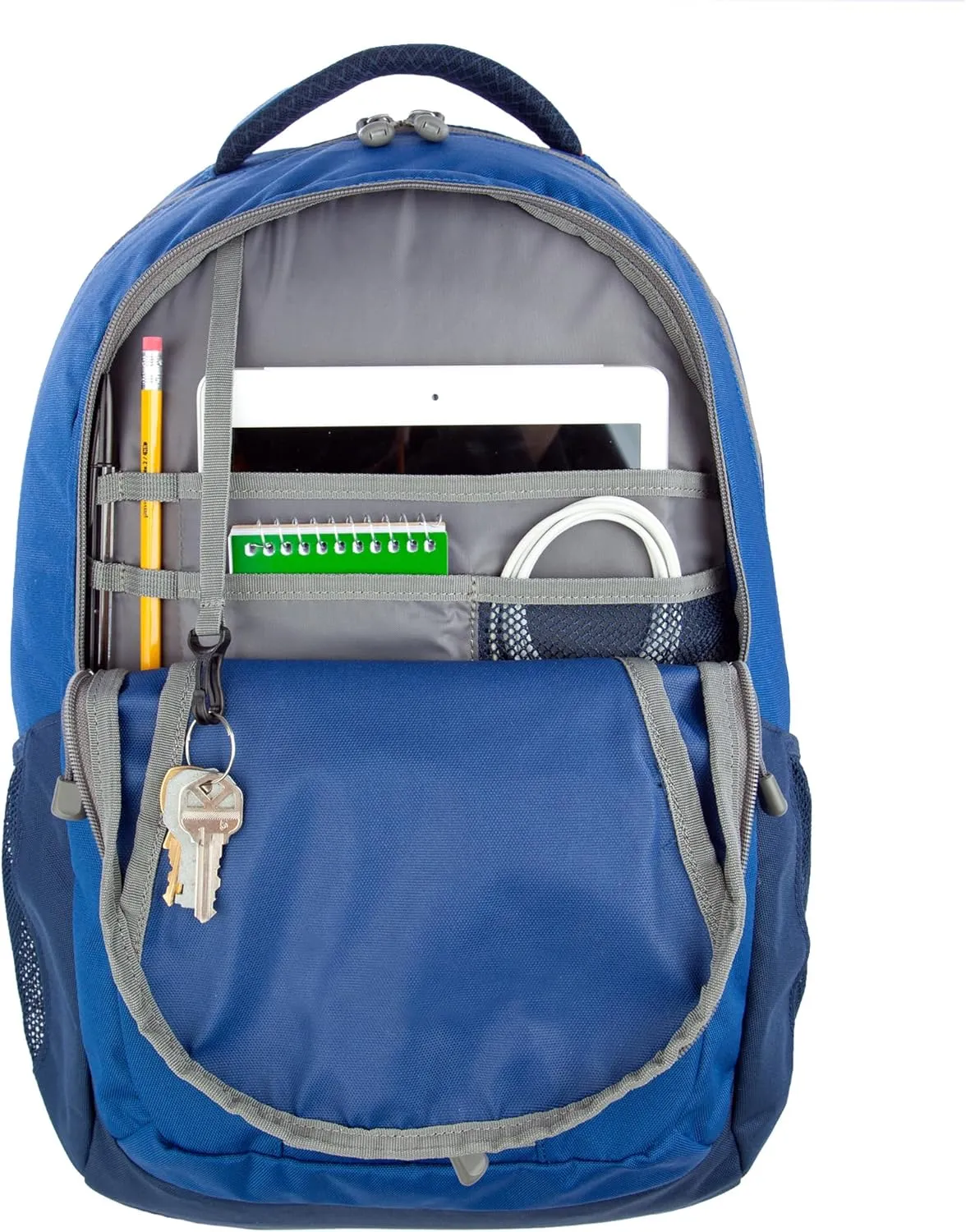 Eddie Bauer Backpack with Organization Compartments and Hydration/Laptop Compatible Sleeve, Adventurer-True Blue, 25L