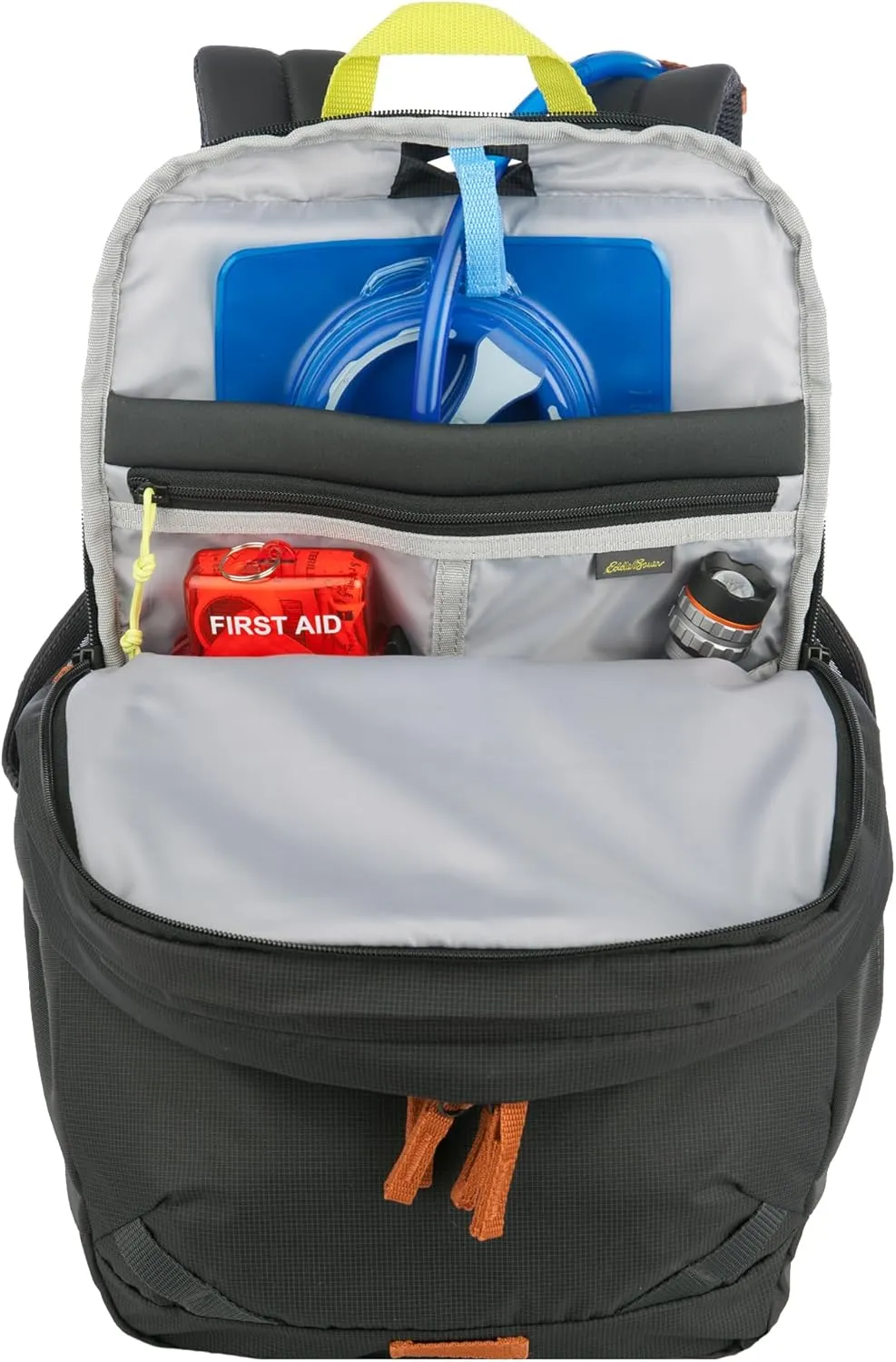 Eddie Bauer Nomad Backpack with Compression Straps and Hydration/Laptop Compatible Sleeve, Carbon, 22L