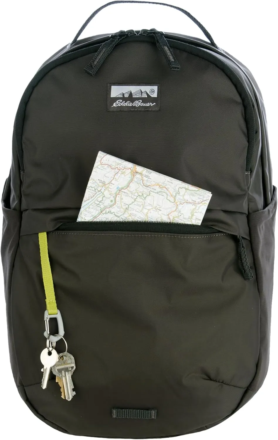 Eddie Bauer Venture Backpack with Organization Compartments and Hydration/Laptop Compatible Sleeve, Carbon Black, 26L