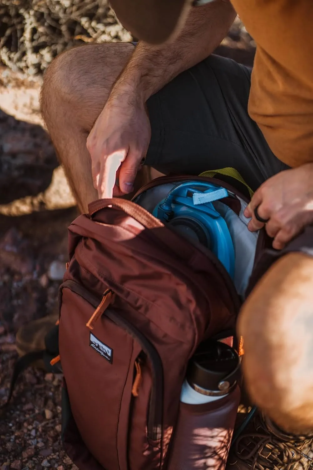Eddie Bauer Venture Backpack with Organization Compartments and Hydration/Laptop Compatible Sleeve, Dusty Jade, 30L