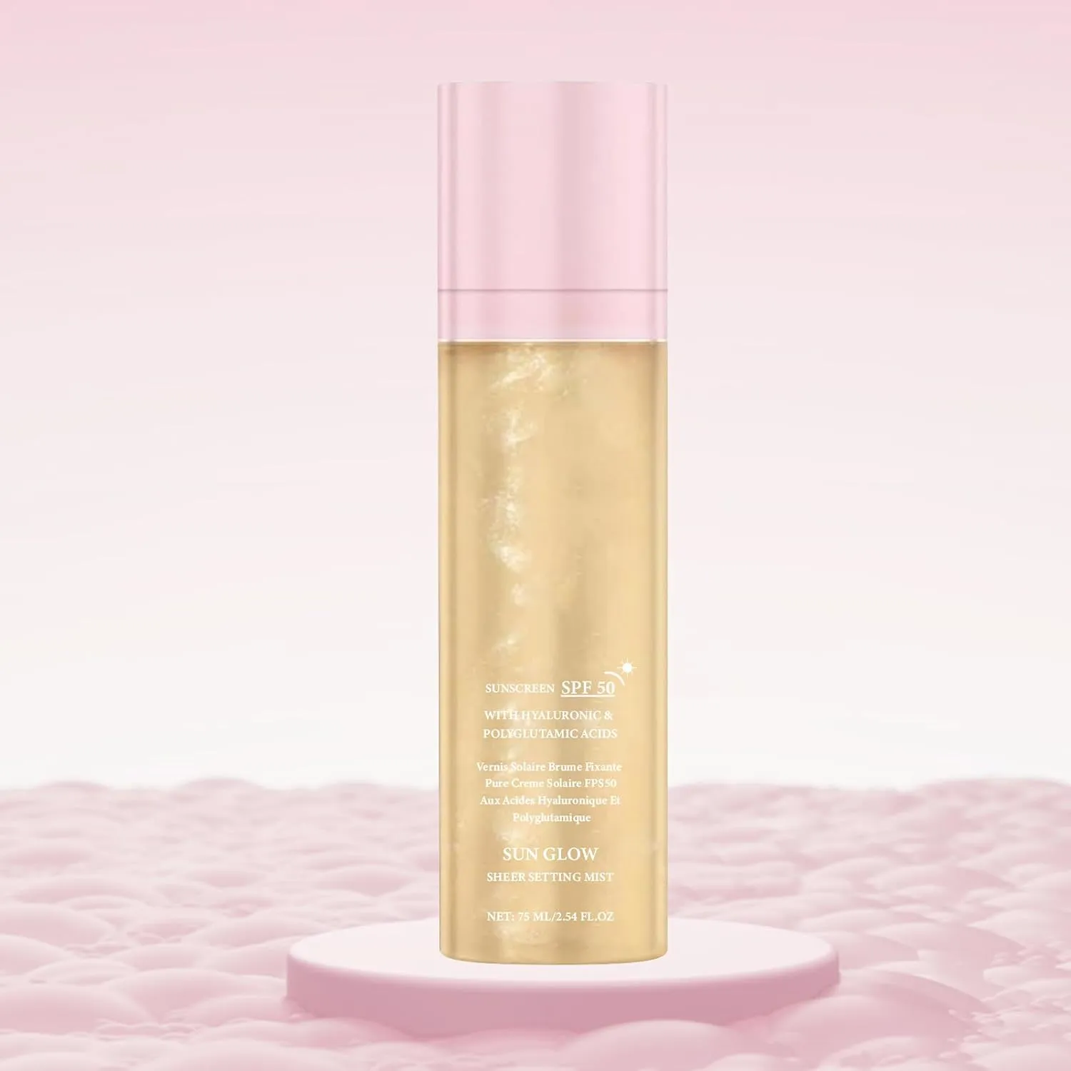 Elaria Sheer Setting Mist Sunscreen SPF 50, Weightless Mists Fast-Absorbing for Face & Body (1)