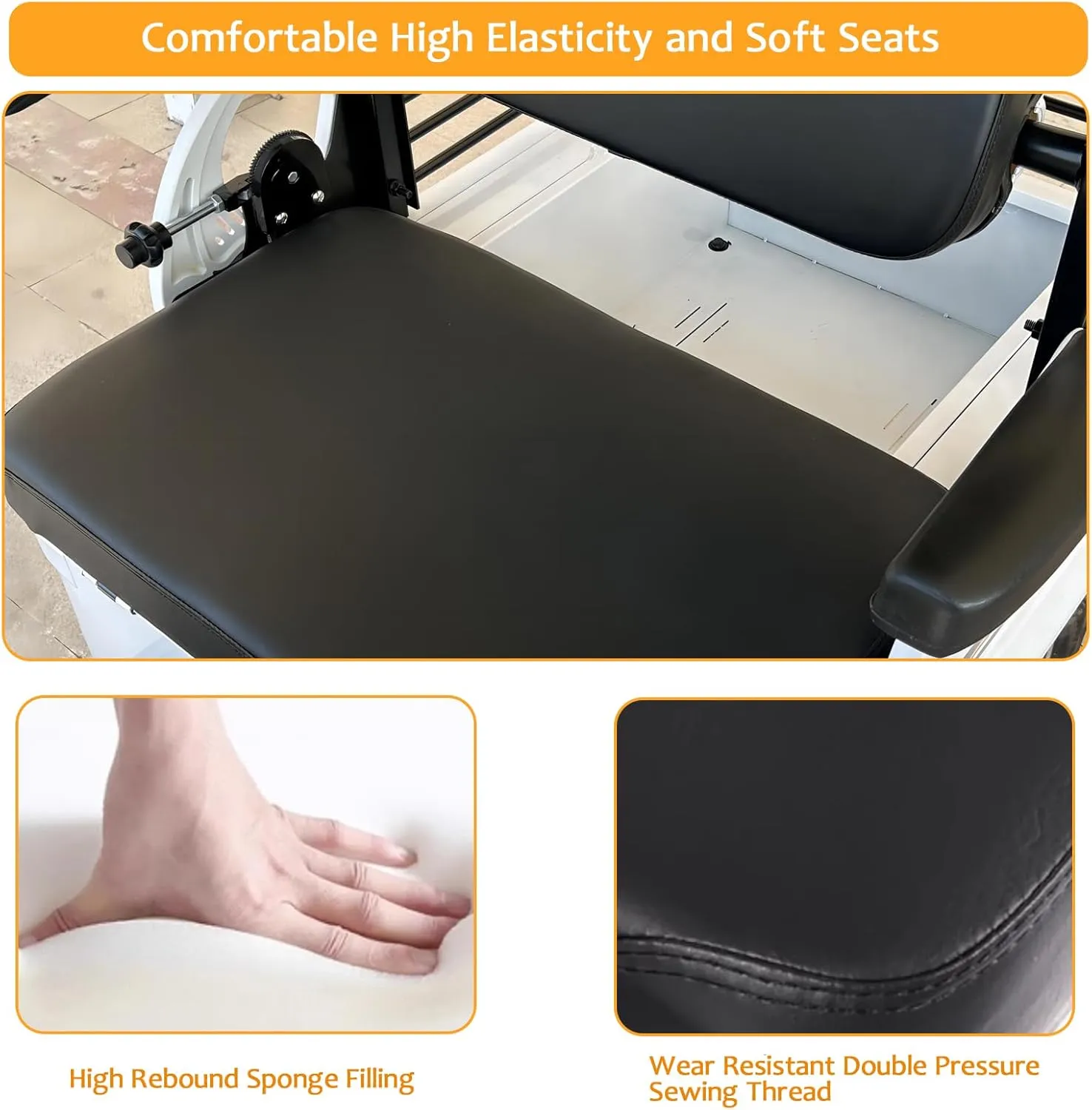 Electric Golf Cart for Adults, Electrically Powered Motor Vehicles, Ideal for Golf Course, Outdoor Leisure and Senior Living