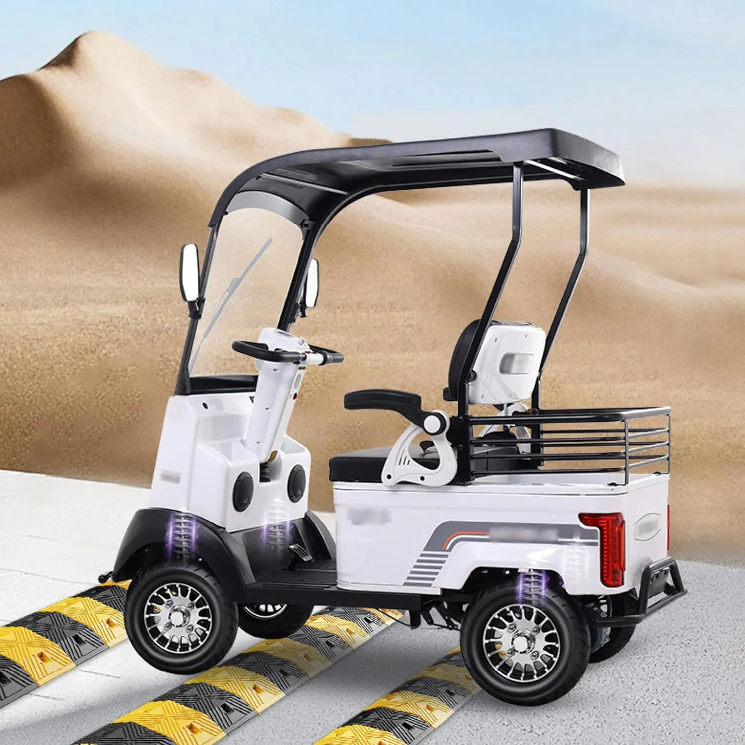 Electric Golf Cart for Adults, Electrically Powered Motor Vehicles, Ideal for Golf Course, Outdoor Leisure and Senior Living