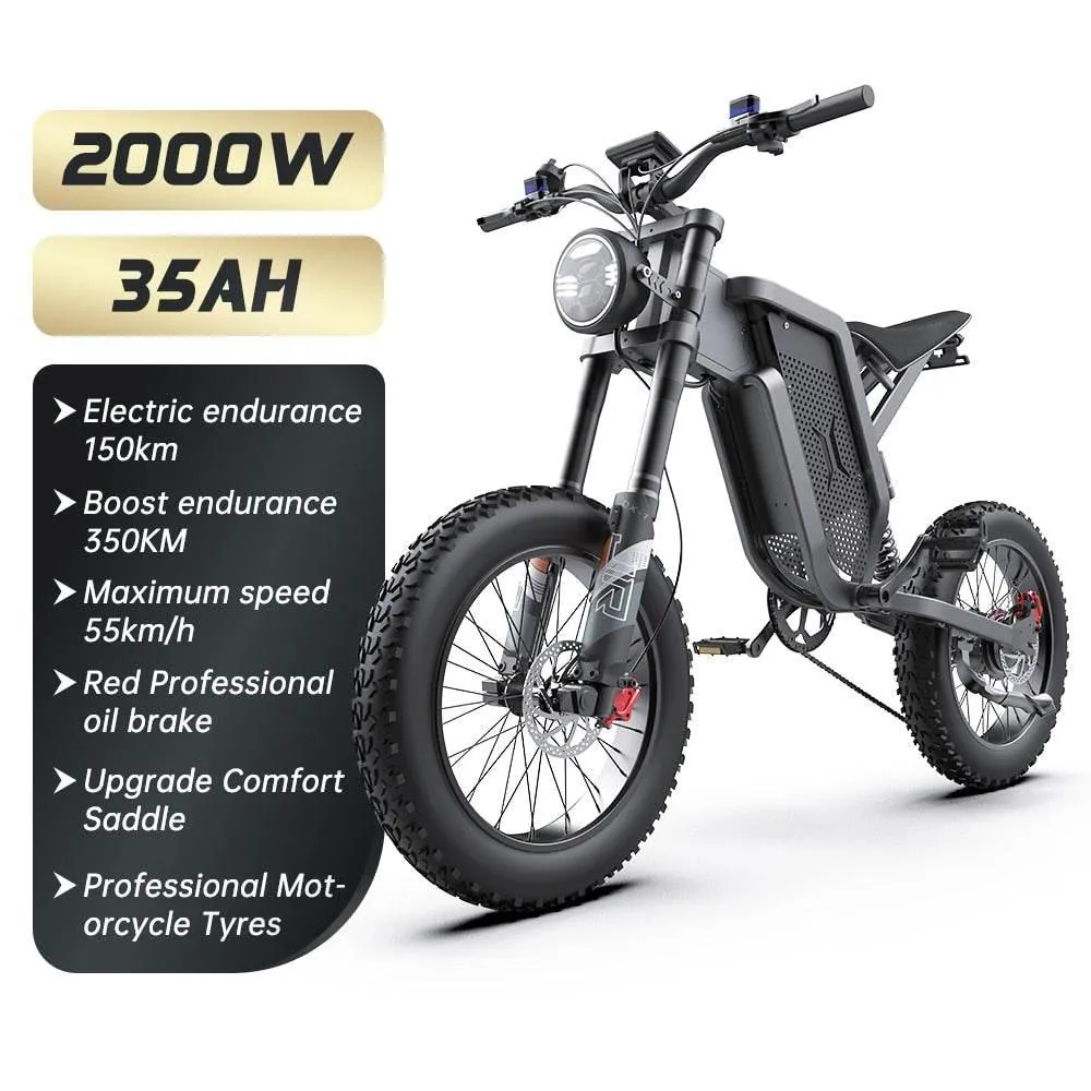 Electric Snow Bike - Mountain Monster All-Terrain E-Bike