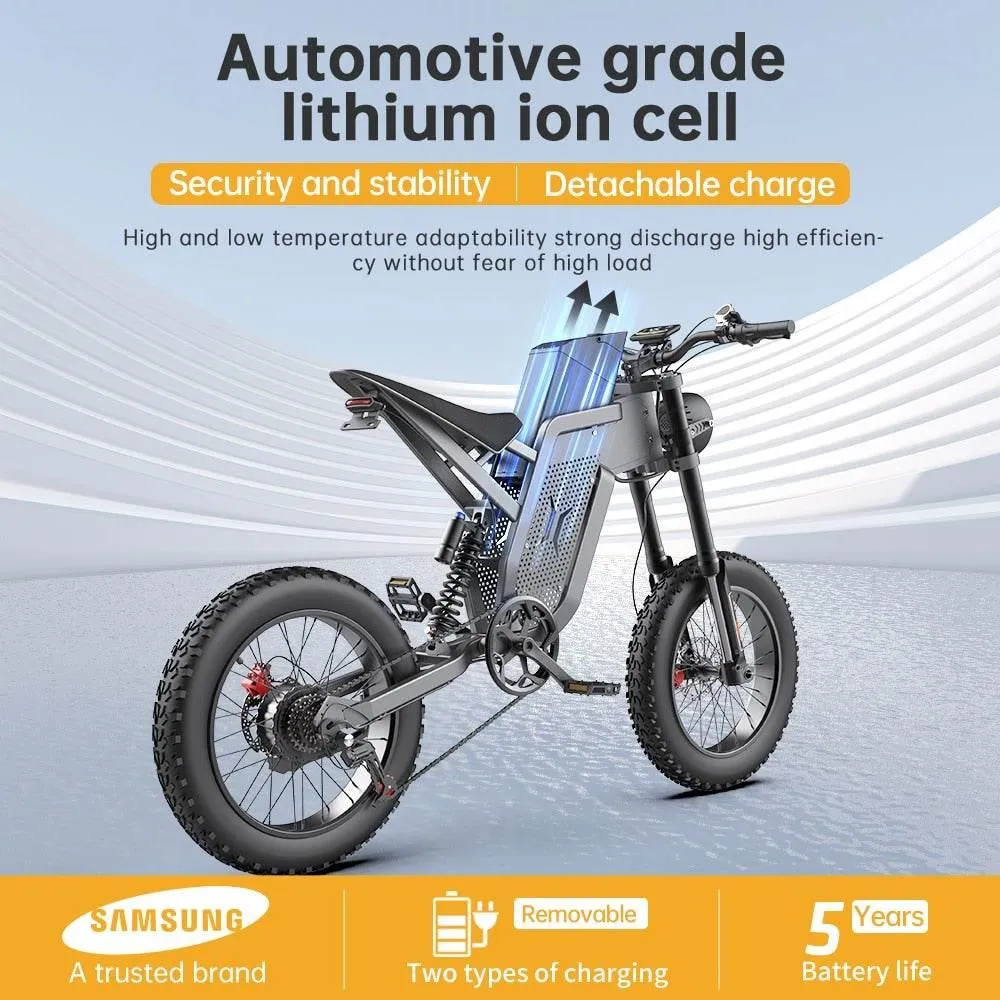 Electric Snow Bike - Mountain Monster All-Terrain E-Bike