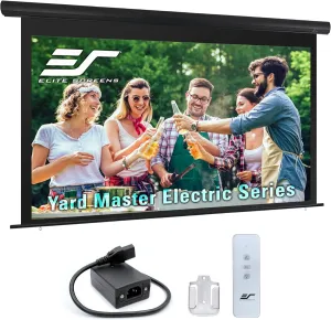 Elite Screens Yard Master Electric 165" Outdoor Motorized Projector Screen 16:9, Rain Water Protection Wireless Remote Control 8K 4K Ultra HD 3D Movie Theater Automatic Projection, OMS165H-ELECTRIC