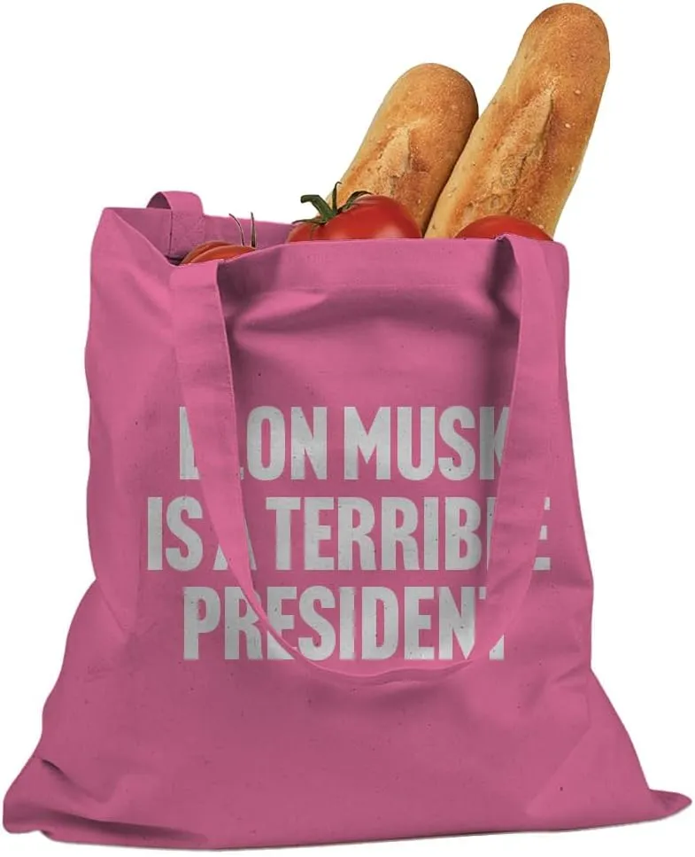 Elon Musk is a Terrible President Cotton Canvas Tote Bag
