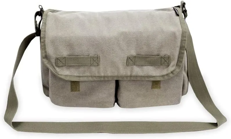 Everest Luggage Canvas Messenger, Olive, Olive, One Size,CT073L-OLI
